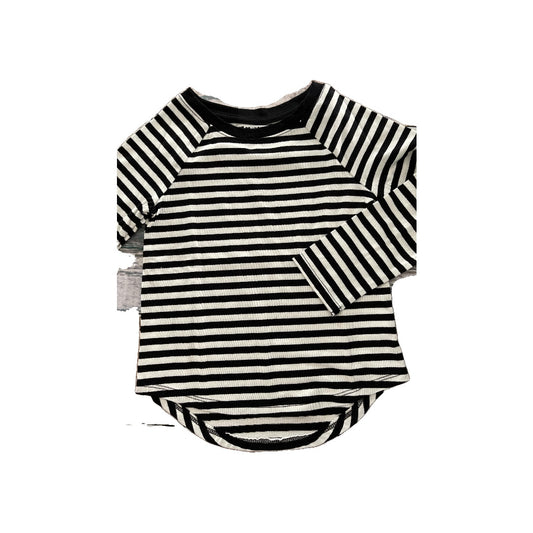 Cat & Jack Girls Black | White | Stripe Long Sleeve T-Shirt Size: 3T Black | White | Stripe