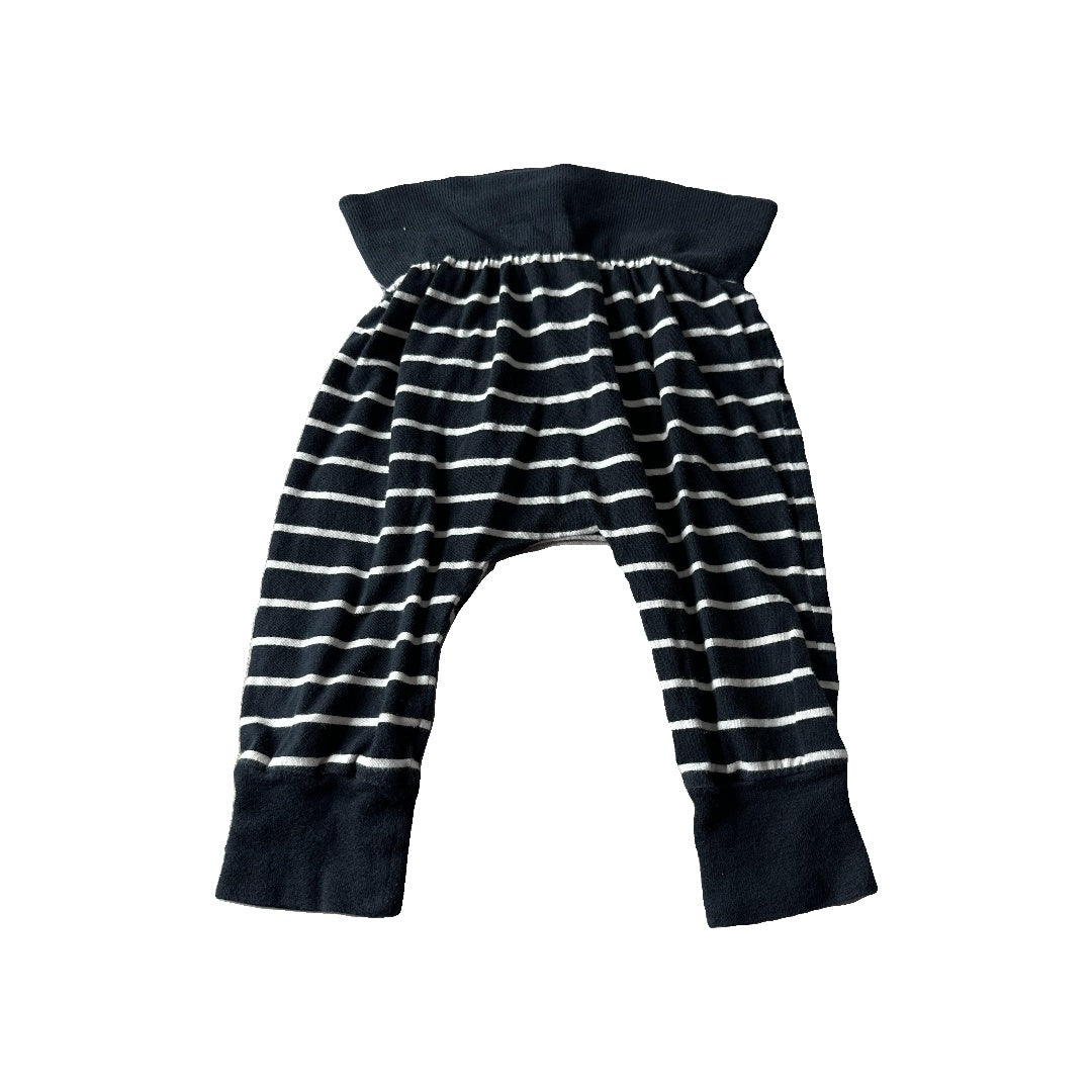 Nordstrom Unisex Black | White | Stripe Pants Size: 9-12 Months Black | White | Stripe