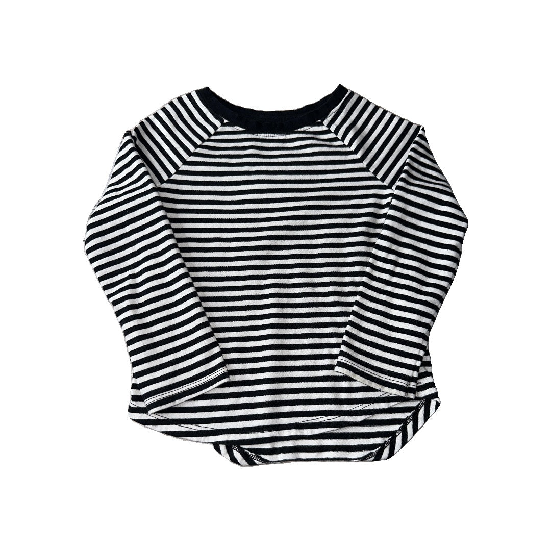 Cat & Jack Unisex Black | White | Stripe Long Sleeve Shirt Size: 3T Black | White | Stripe