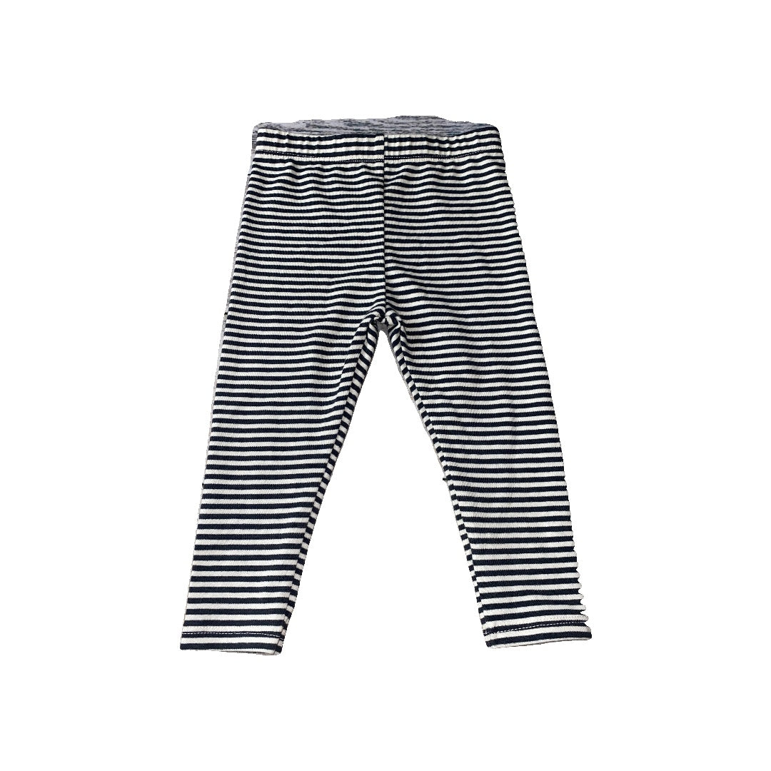 Cat & Jack Girls Black | White | Stripe Pants Size: 9 months Black | White | Stripe