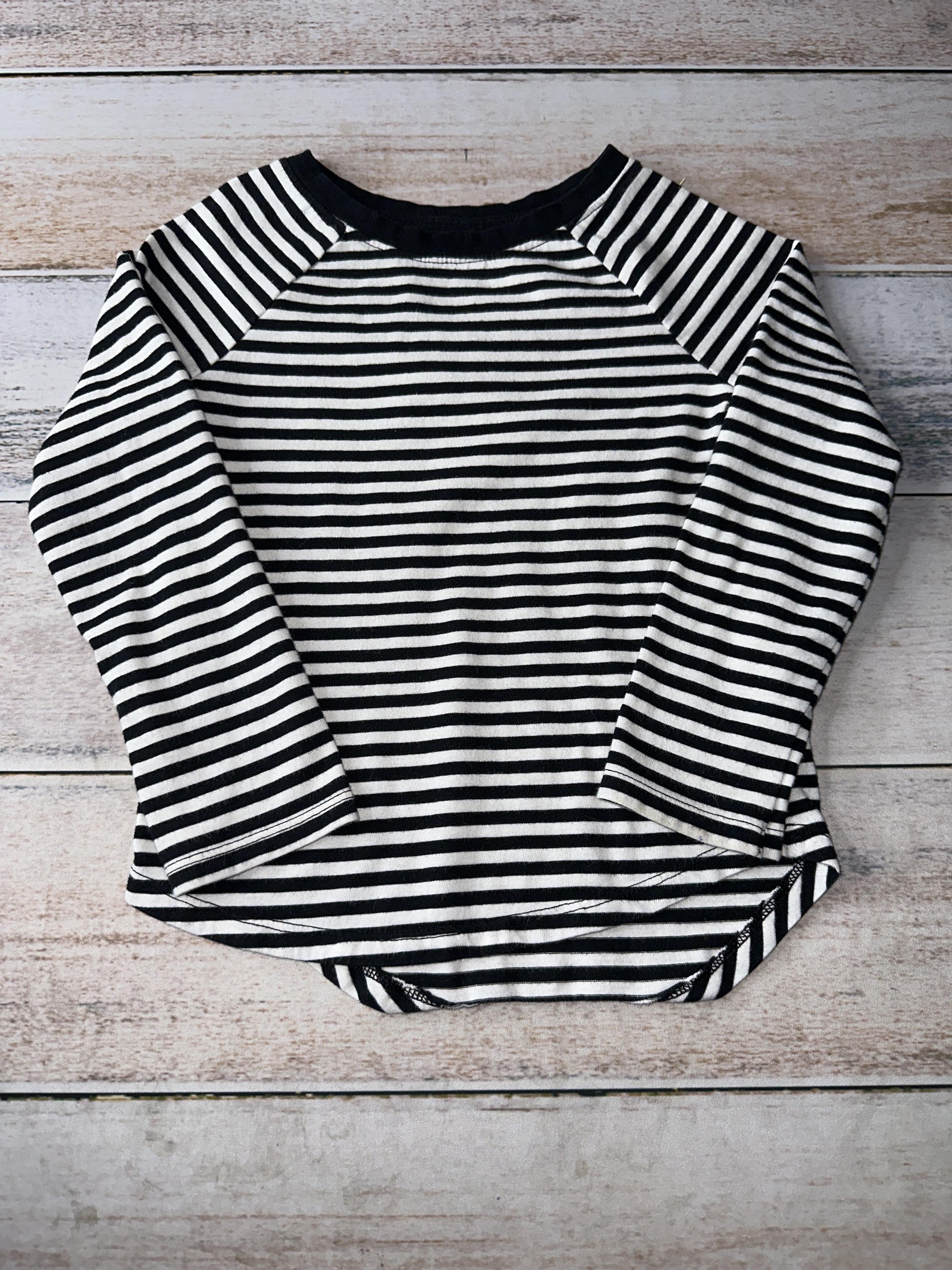 Cat & Jack Unisex Black | White | Stripe Long Sleeve Shirt Size: 3T Black | White | Stripe