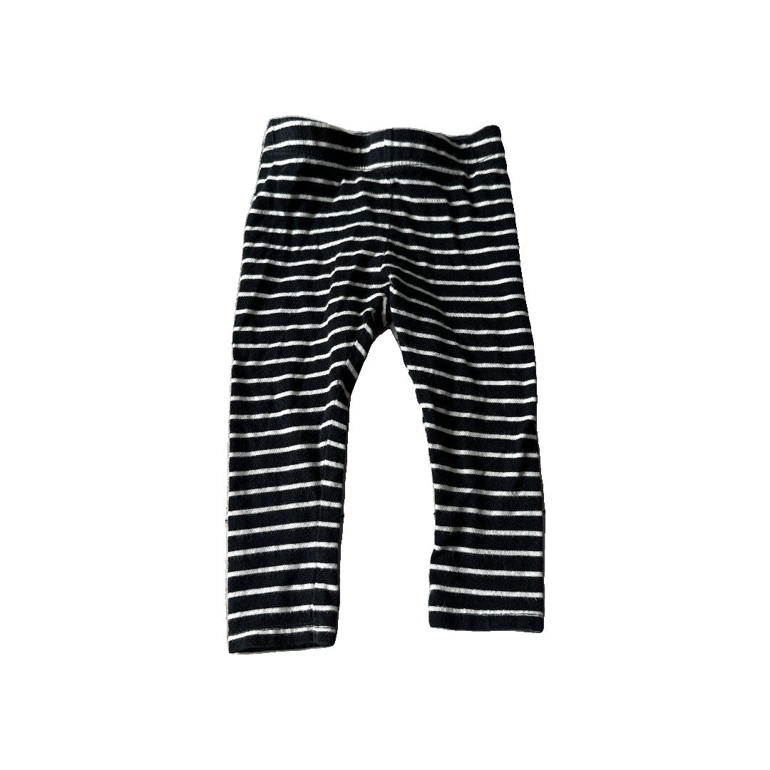 Harper Canyon Unisex Black | White | Stripe Pants Size: 12 months Black | White | Stripe