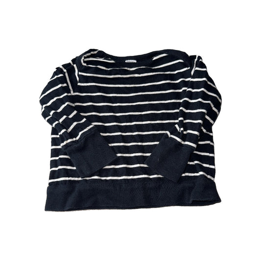 Nordstrom Unisex Black | White | Stripe Sweater Size: 9-12 Months Black | White | Stripe