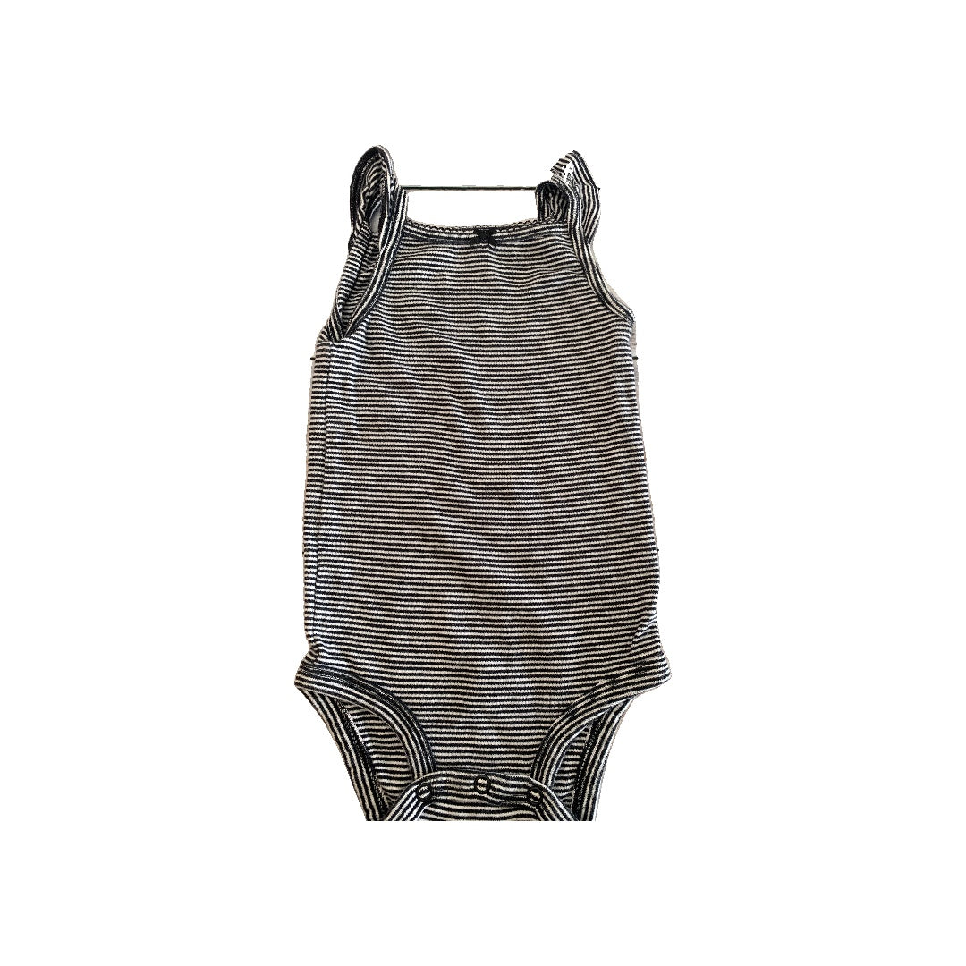 Carters Girls Black | White | Stripe Onesie Size: 12 months Black | White | Stripe