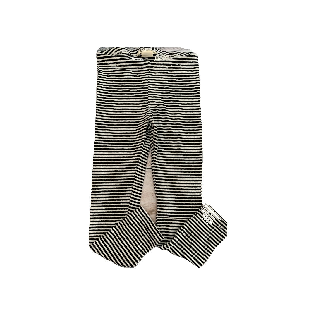 H&M Girls Black | White | Striped Pants Size: 3T Black | White | Striped
