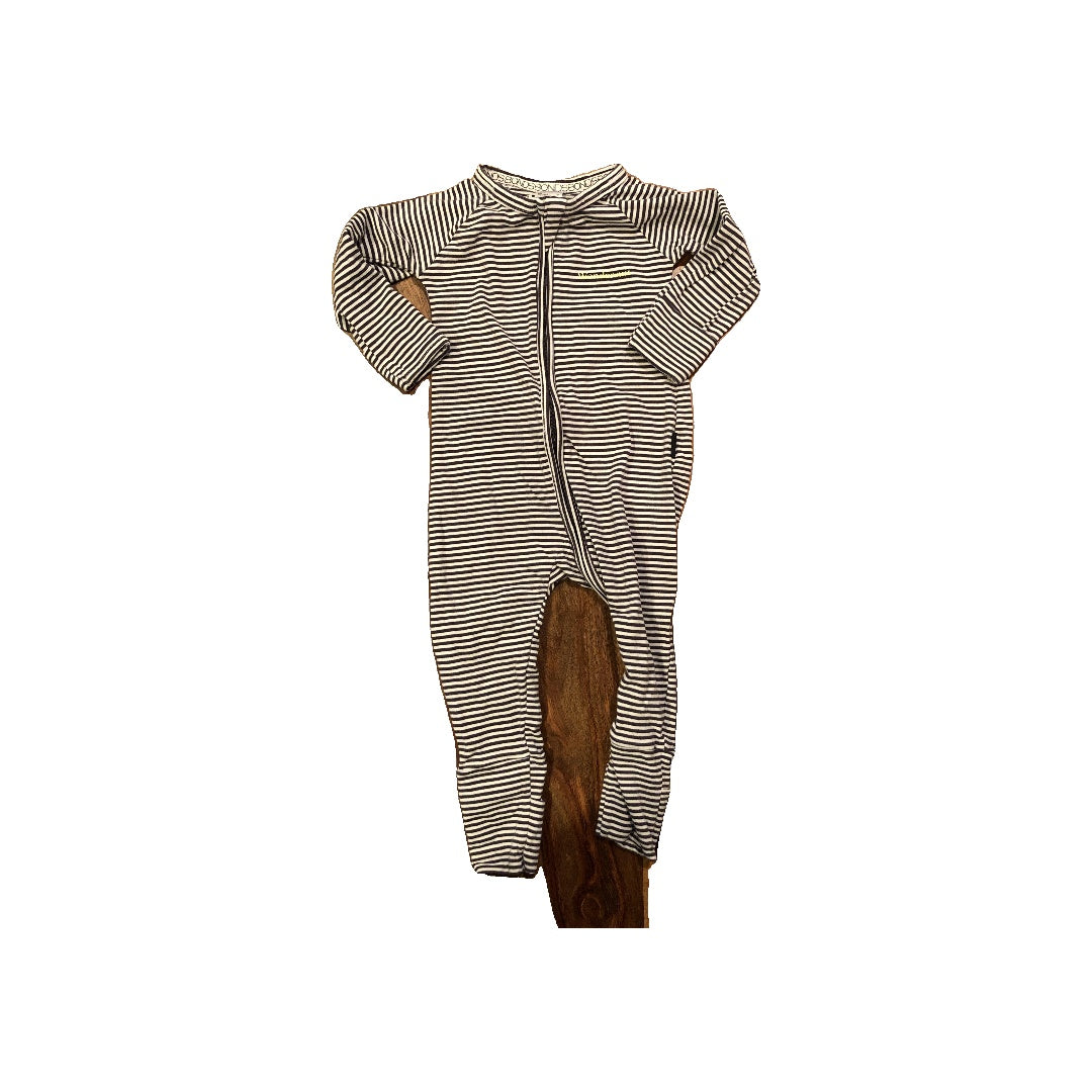 Wondersuit Boys Black | White | Striped Pajamas Size: 6-12 months Black | White | Striped