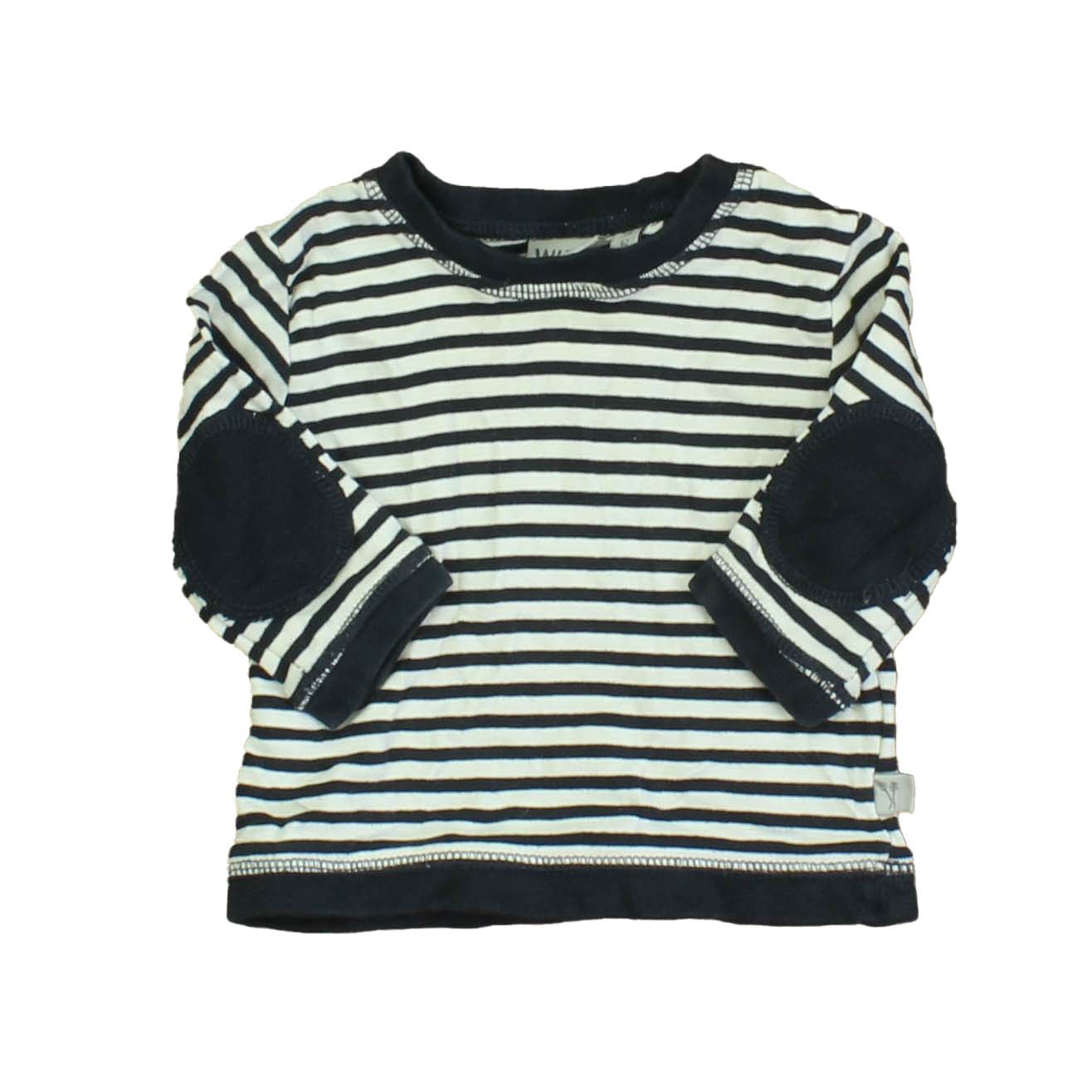 Wheat Boys Black | White | Stripes Long Sleeve T-Shirt Size: 3 Months Black | White | Stripes