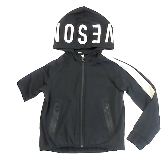 Rockets Of Awesome Boys Black | White Writing Sweater Size: 8 Years Black | White Writing