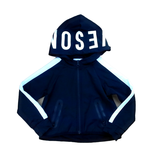 Rockets Of Awesome Boys Black | White Writing Sweater Size: 3T Black | White Writing