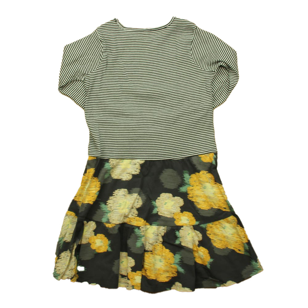 Tea Girls Black | White | Yellow Dress Size: 10 Years Black | White | Yellow