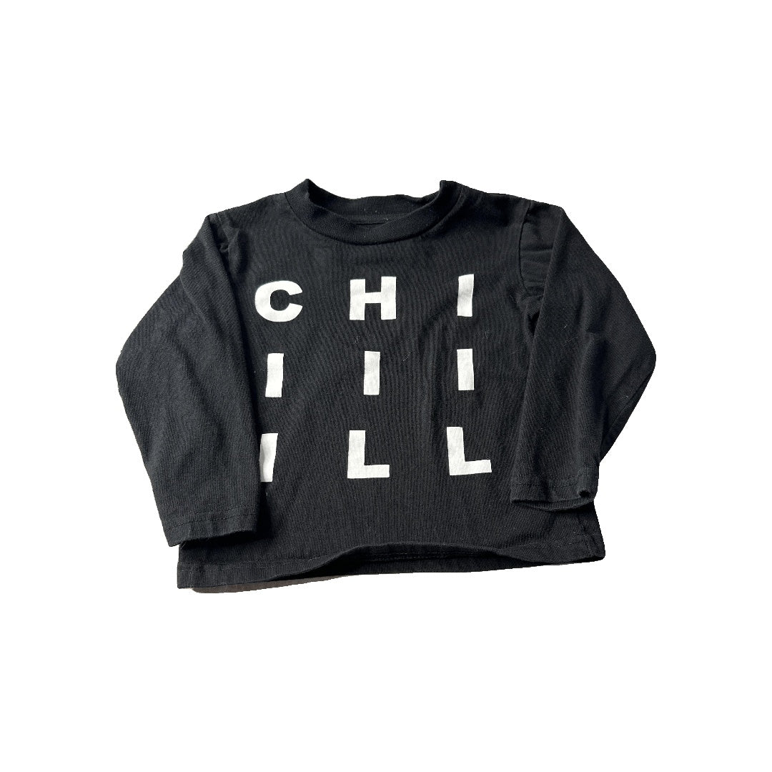 Dot Boys Black | White Long Sleeve T-Shirt Size: 2T Black | White