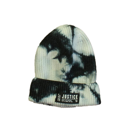 Justice Girls Black | White Winter Hat Size: 4-5T