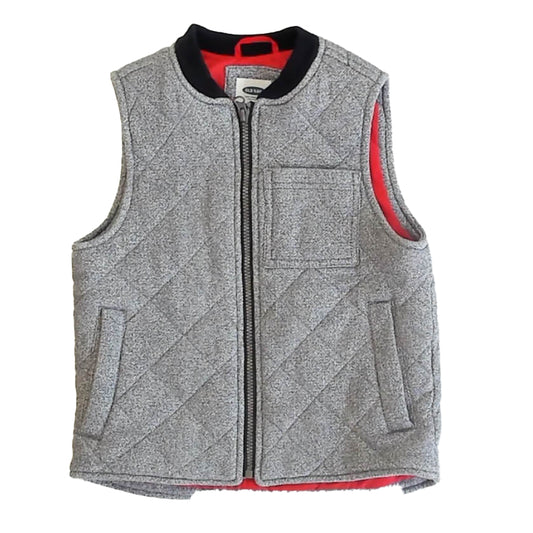 Old Navy Girls Black | White Vest Size: 6-7 Years Black | White
