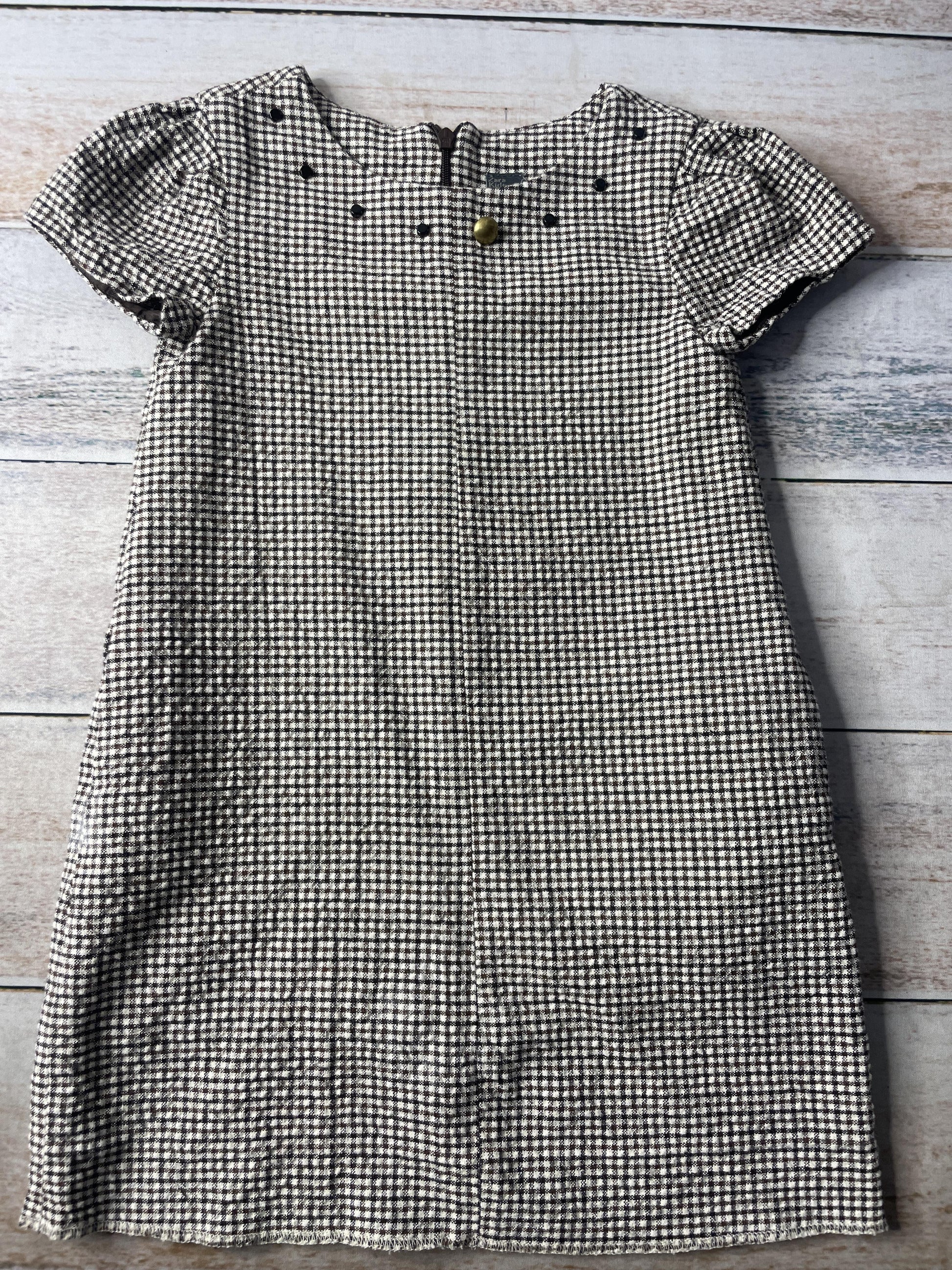 Zara Girls Black | White Dress Size: 3-4 Years Black | White