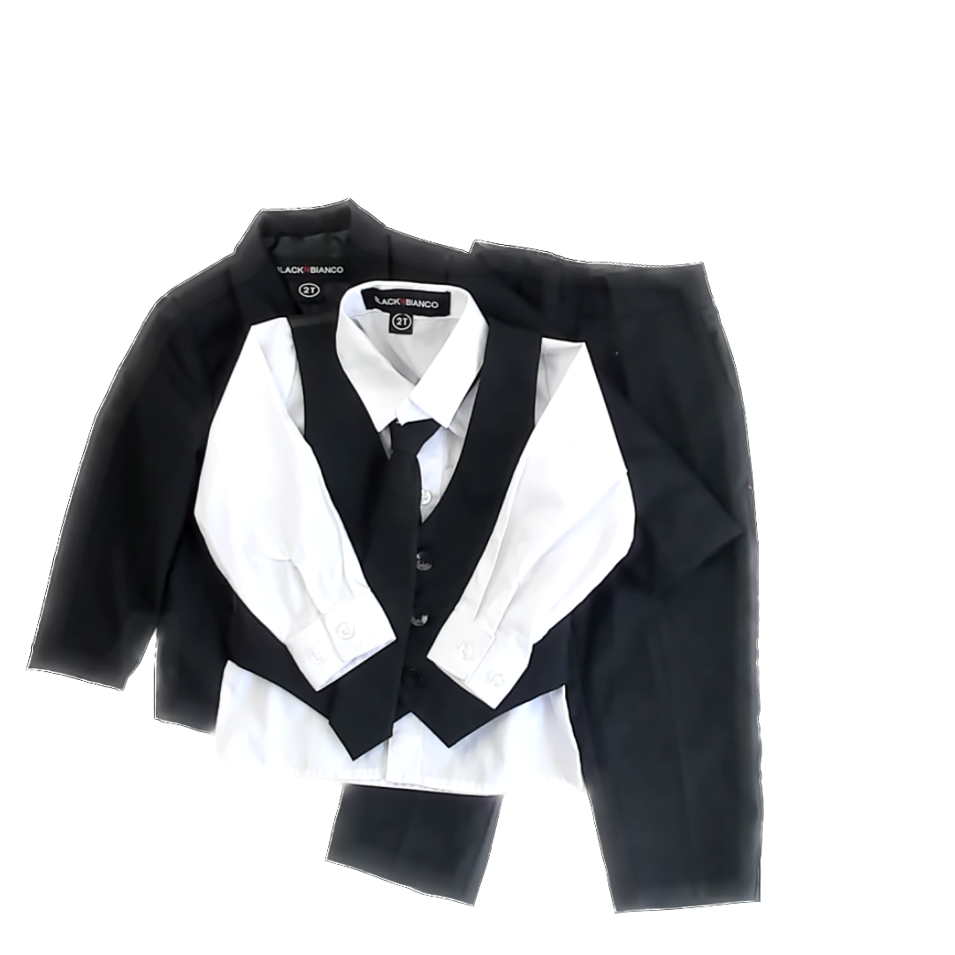 Black n BIanco Boys Black | White Special Occasion Outfit Size: 2T Black | White