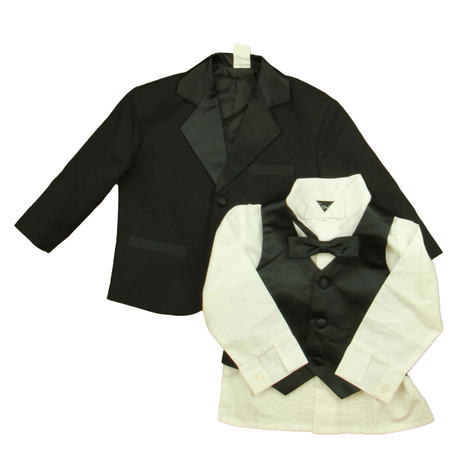 Fouger Boys Black | White Special Occasion Outfit Size: 12-18 Months Black | White