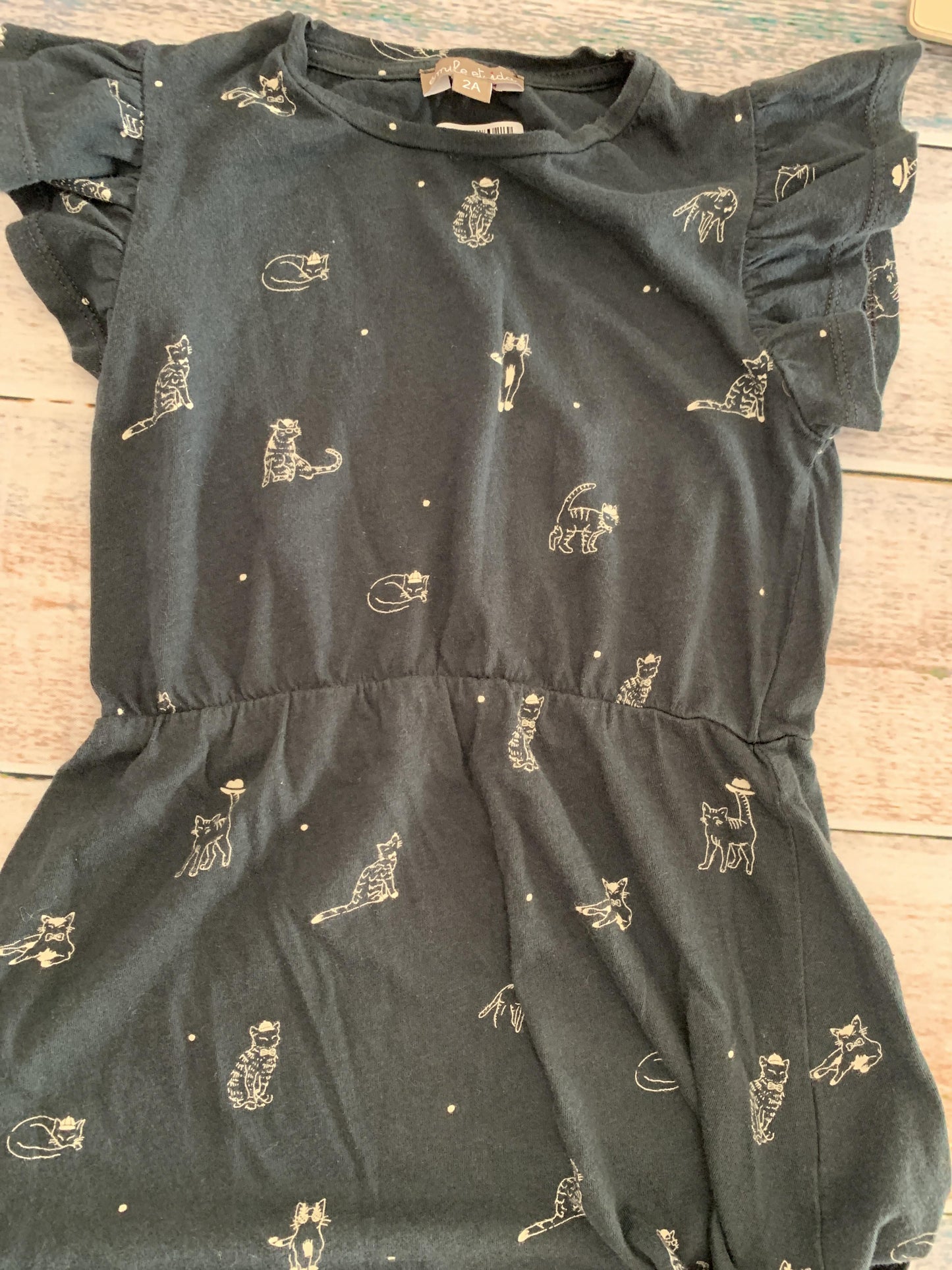 Emile et ida Girls Black | White Dress Size: 2 years Black | White