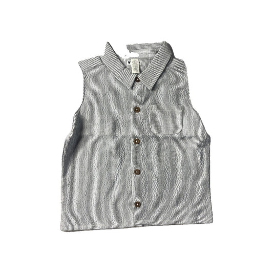 Colored Organics Unisex Black | White Shirt Size: 18-24 months Black | White