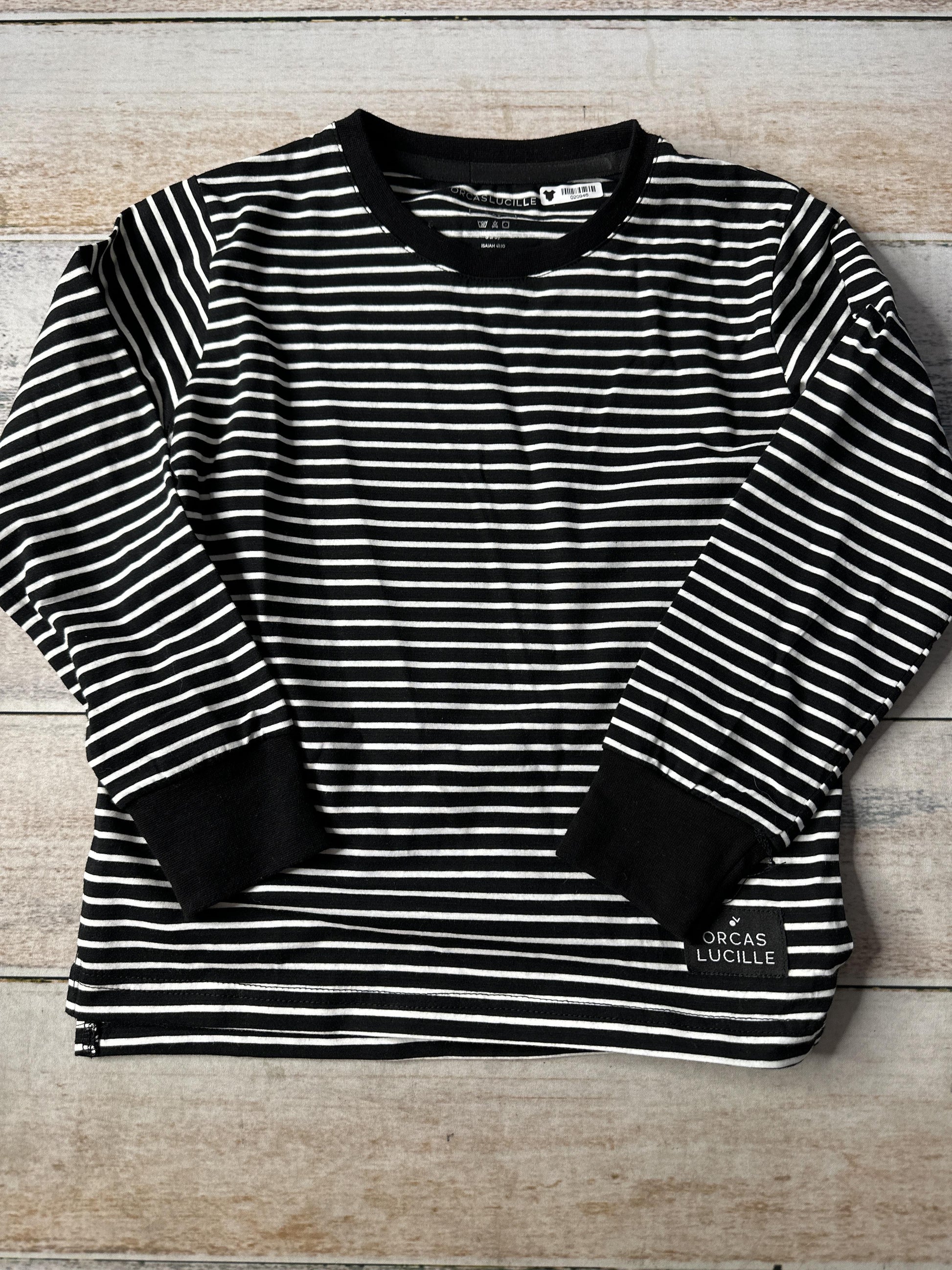 Orcas Lucille Girls Black | White Long Sleeve T-Shirt Size: 4T Black | White