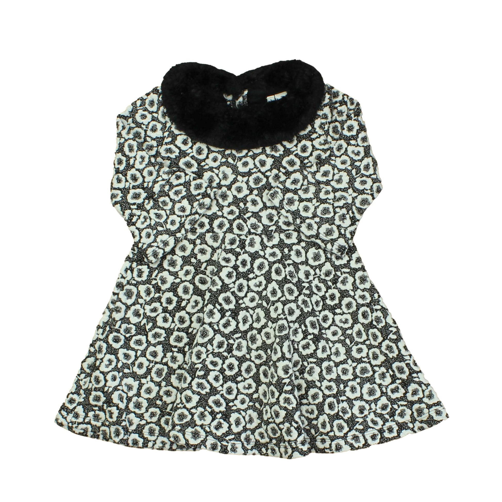 Janie and Jack Girls Black | White Dress Size: 2T Black | White