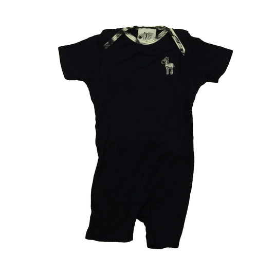 ezonez Boys Black | White Romper Size: 9-12 Months Black | White