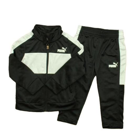 Puma Boys Black | White Track Suit Size: 2T