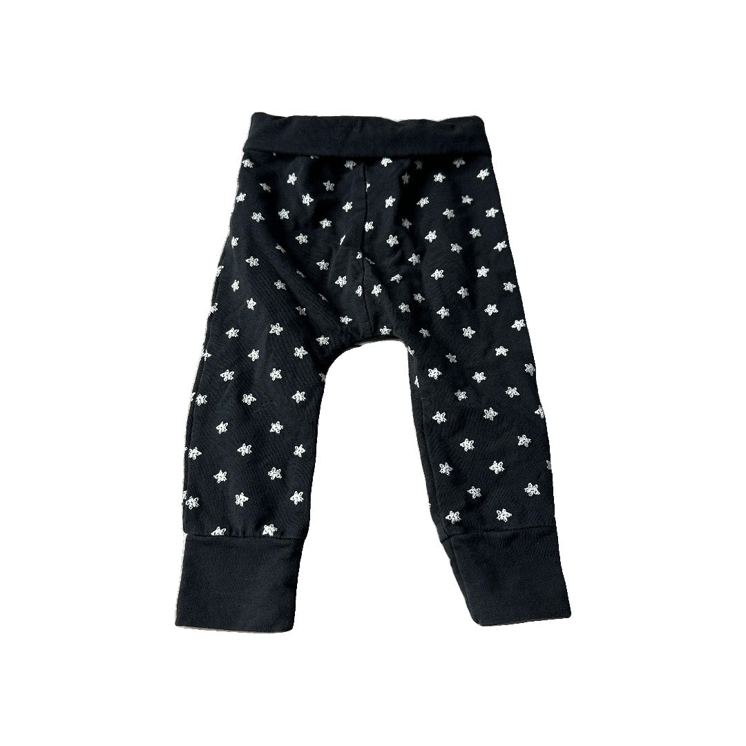 Focus Unisex Black | White Pants Size: 9 months Black | White
