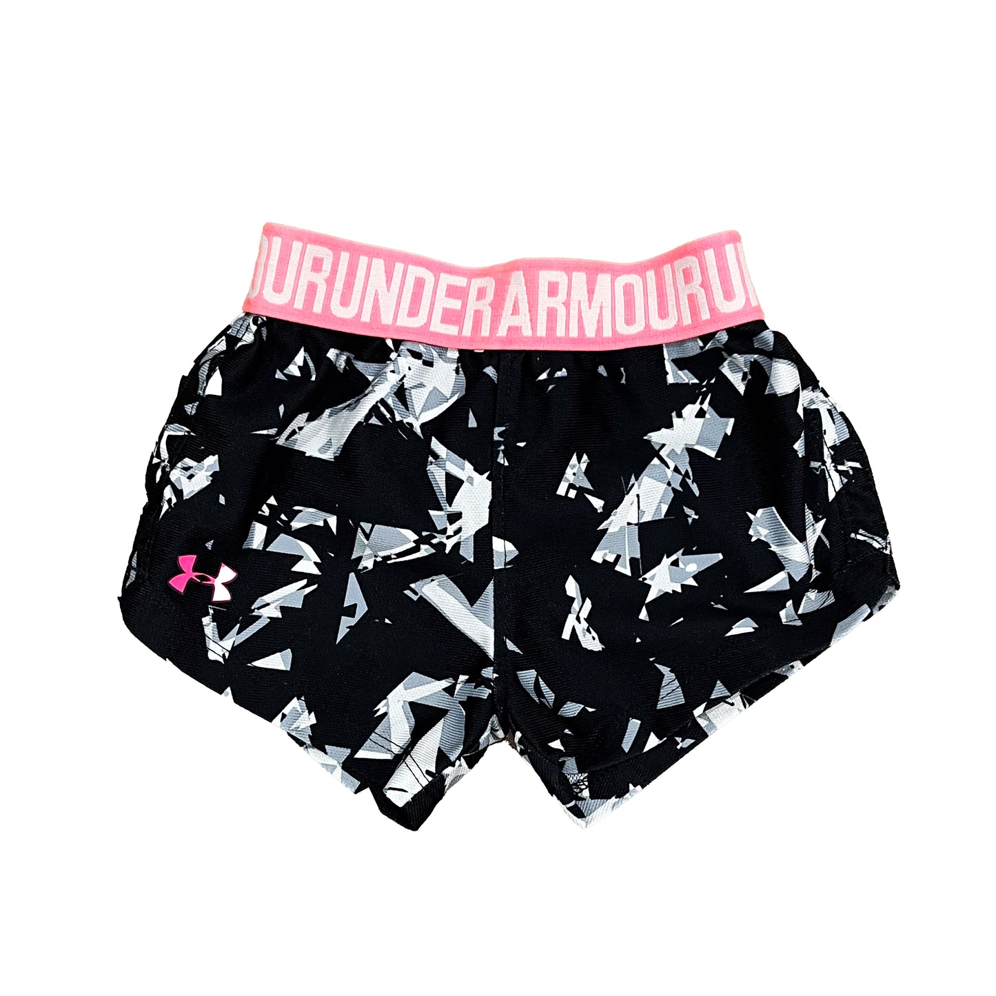 Under Armour Girls Black | White Athletic Shorts Size: 12 Months Black | White