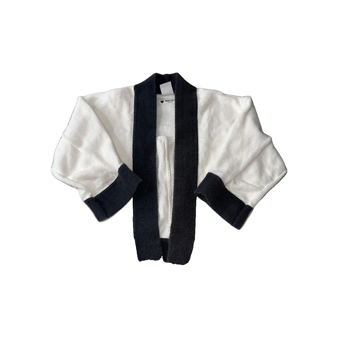 Gap Girls Black | White Cardigan Size: 2T Black | White