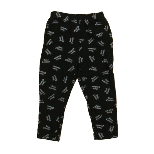 Juicy Couture Girls Black | White Leggings Size: 18 Months Black | White
