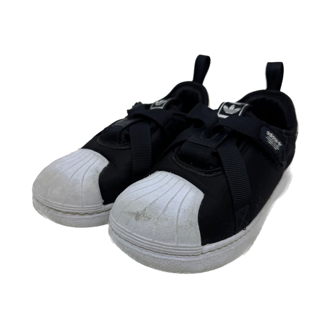 Adidas Girls Black | White Sneakers Size: 9 Toddler Black | White