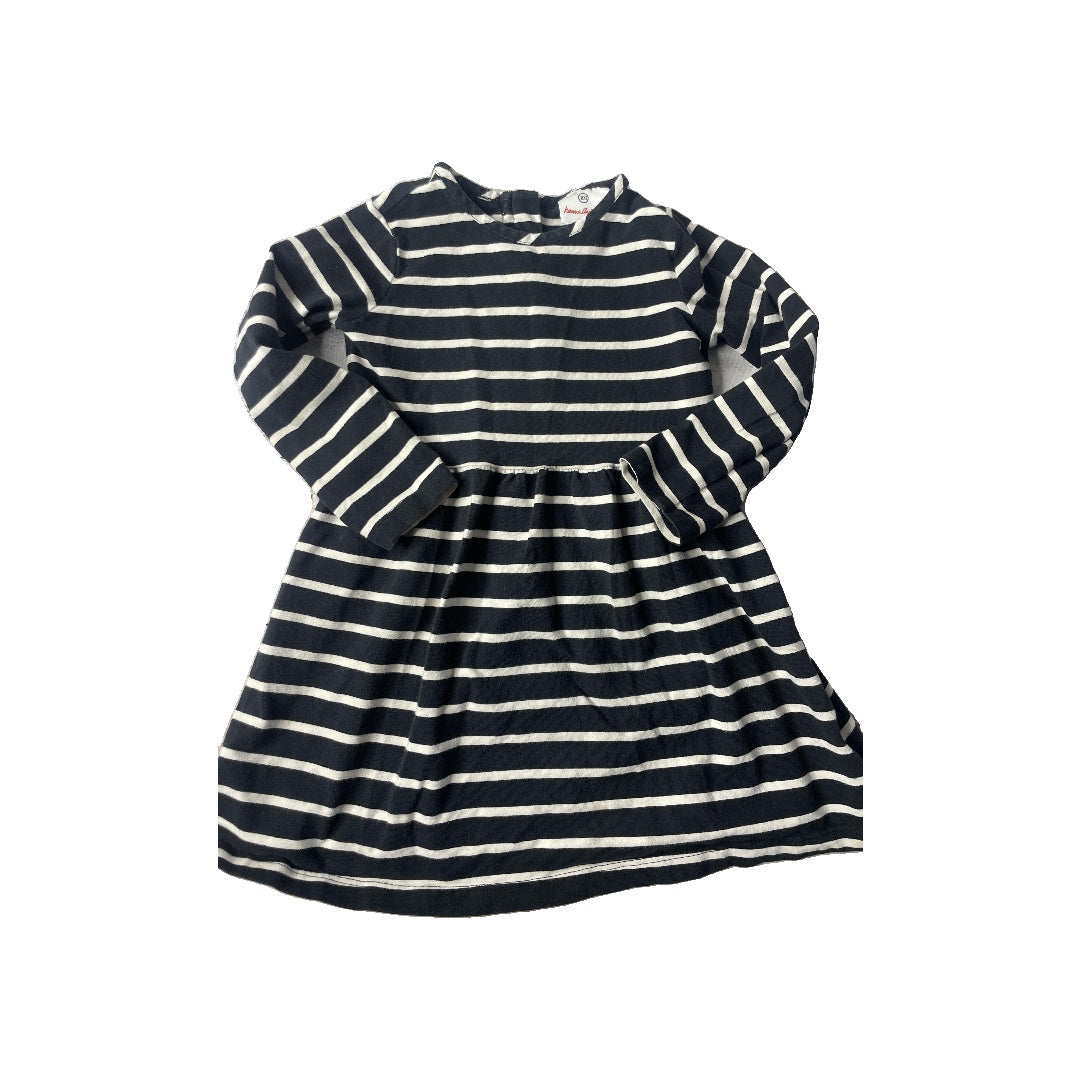 Hanna Andersson Girls Black | White Dress Size: 5 Black | White