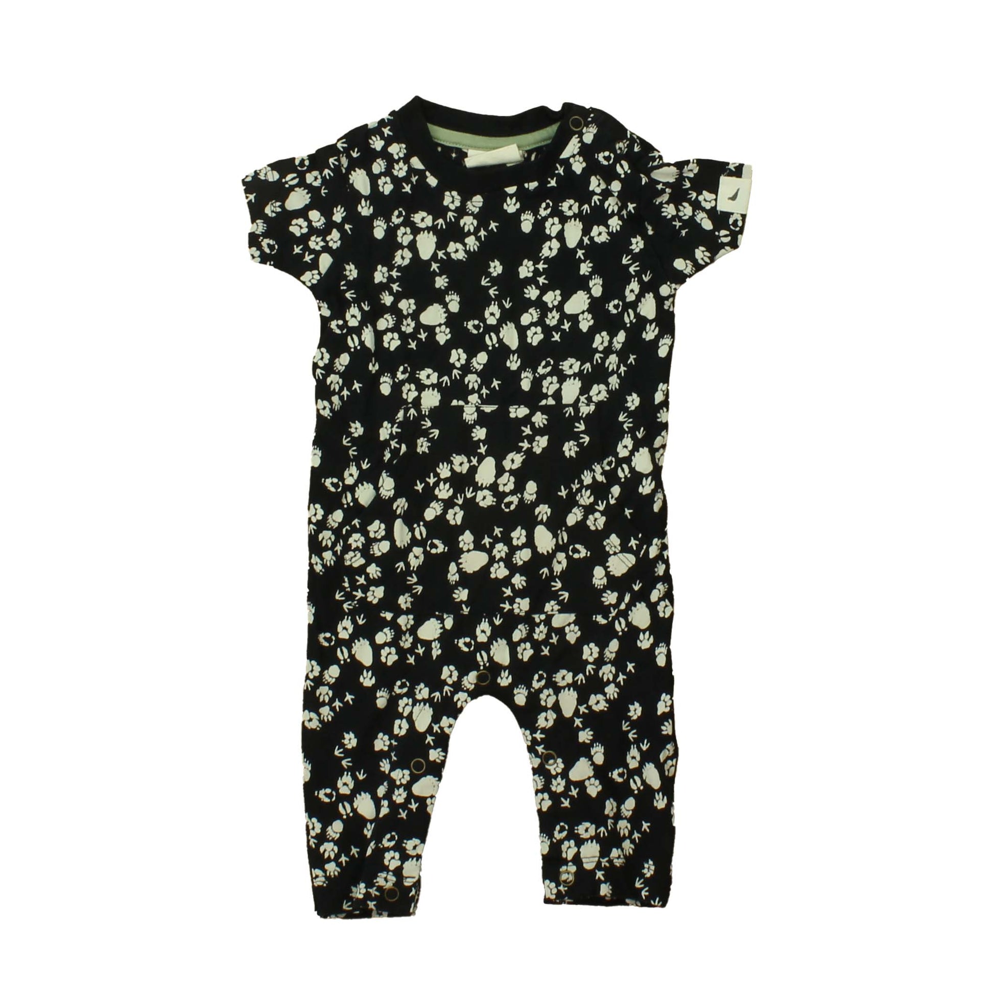 Turtledove London Unisex Black | White Romper Size: 0-3 Months Black | White