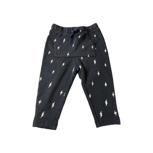 Tea Unisex Black | White Pants Size: 2T Black | White
