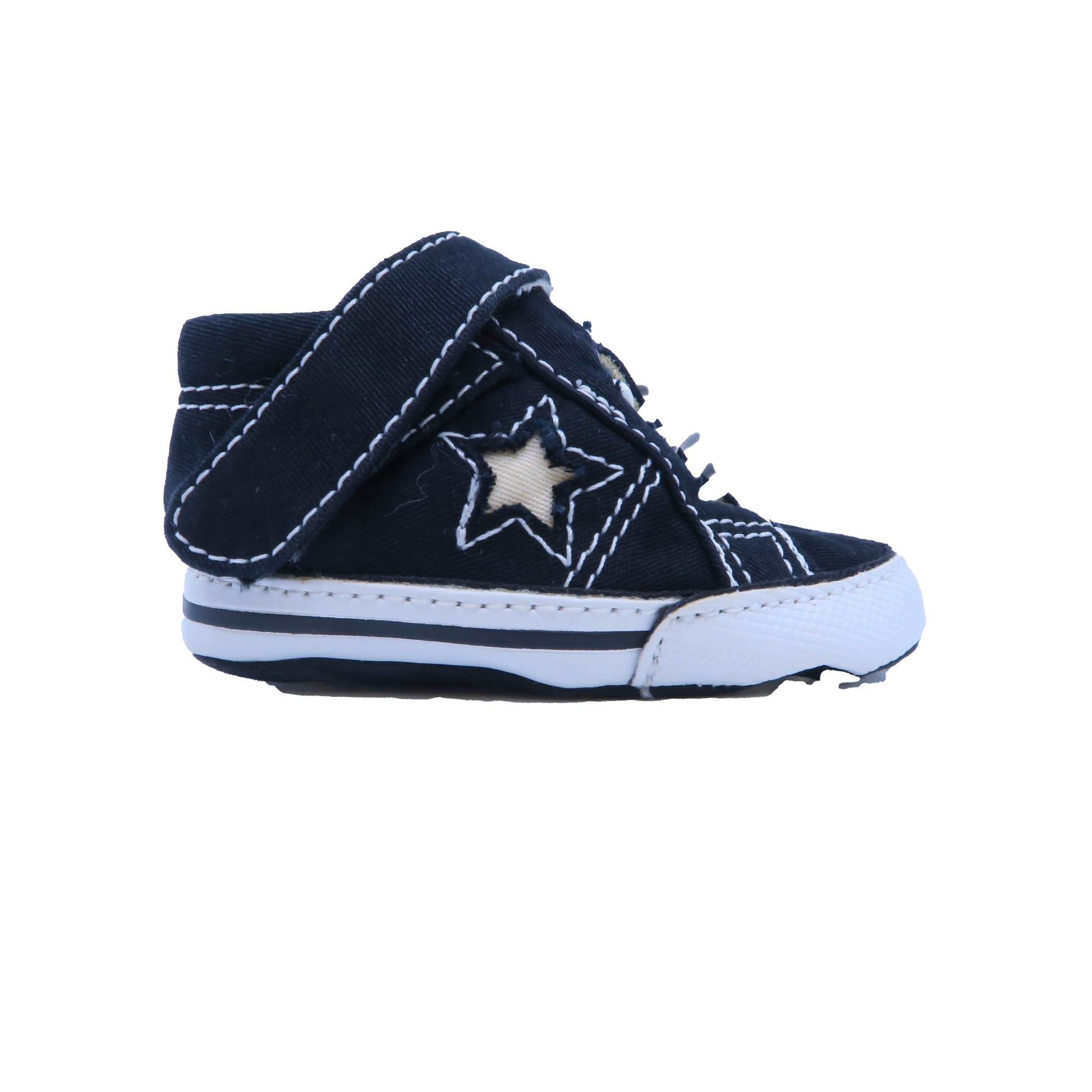 Converse Boys Black | White Booties Size: 1 Infant Black | White