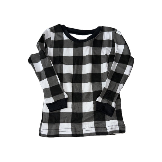 Leveret Unisex Black | White Pajamas Size: 18-24 months Black | White