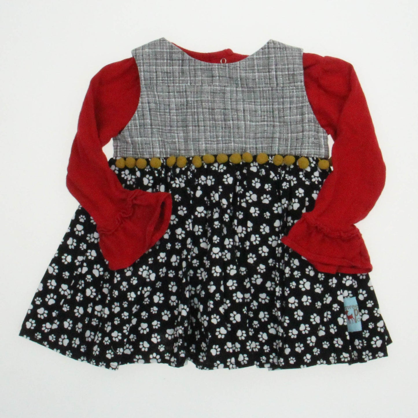 Sweet Petunia Clothing Girls Black | White Jumper Size: 24 Months Black | White
