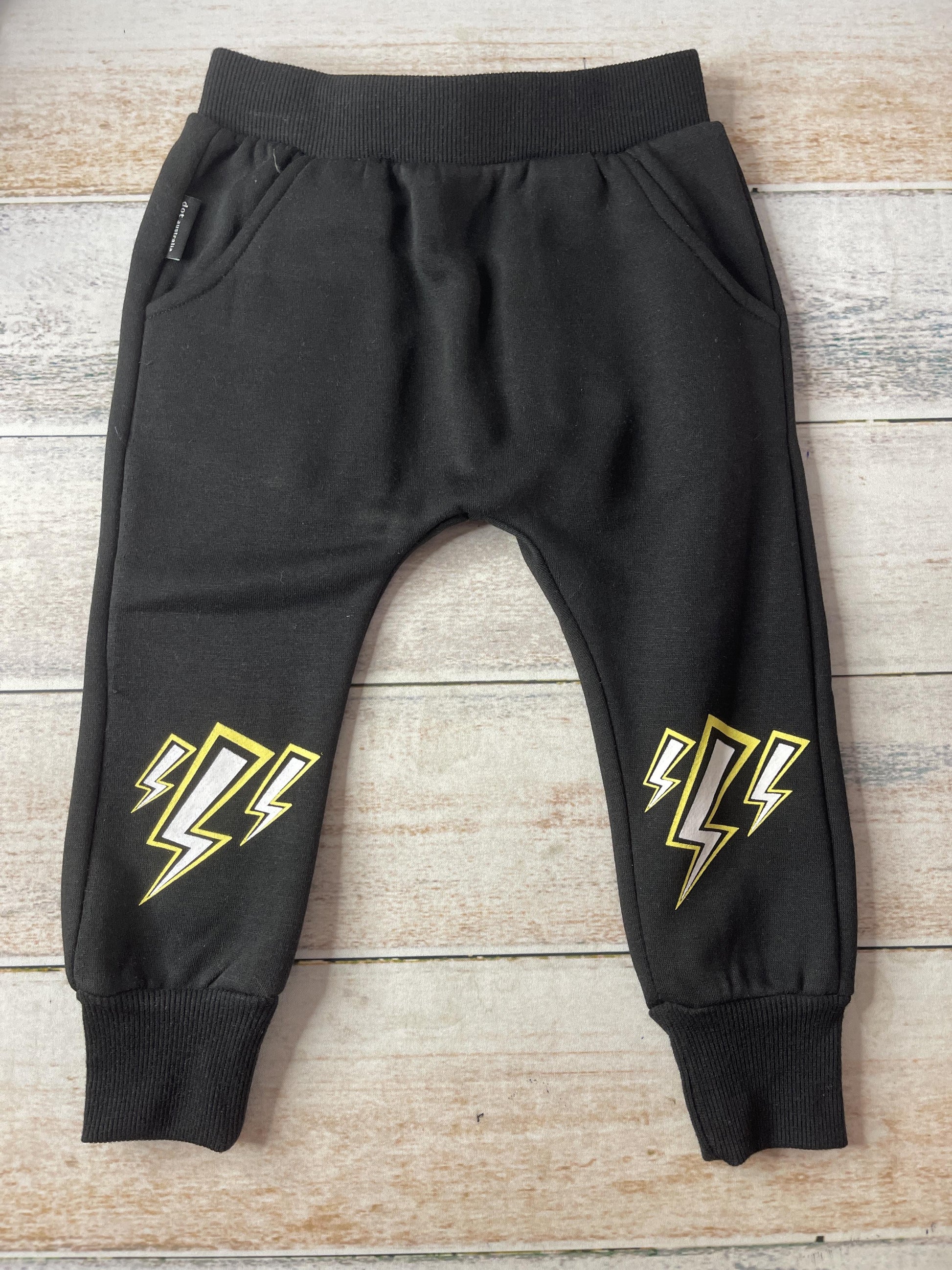 Dot Unisex Black | White Pants Size: 2T Black | White