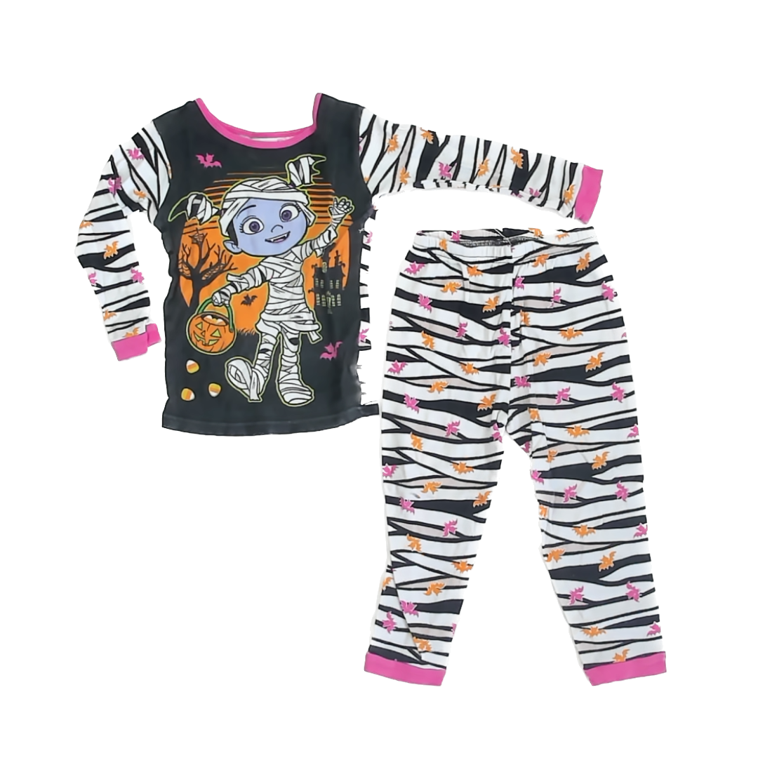 Disney Girls Black | White 2-piece Pajamas Size: 4T Black | White