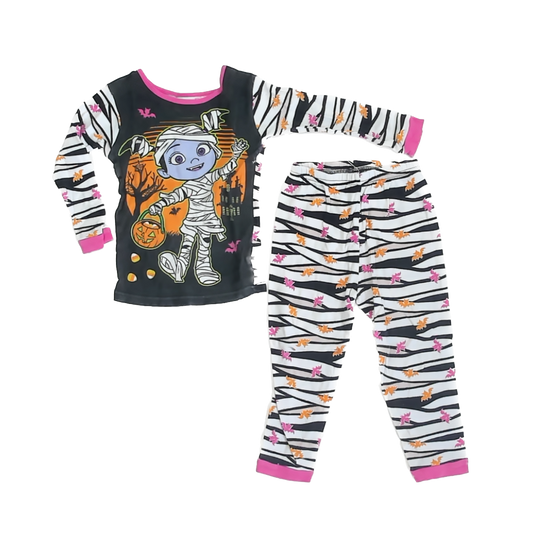 Disney Girls Black | White 2-piece Pajamas Size: 4T Black | White