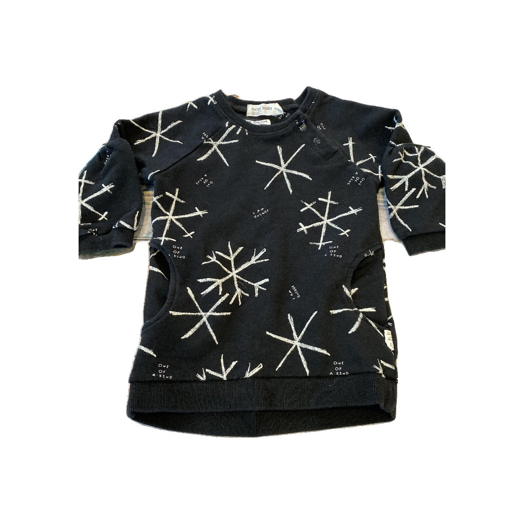 Miles Baby Girls Black | White Sweater Size: 9 months Black | White