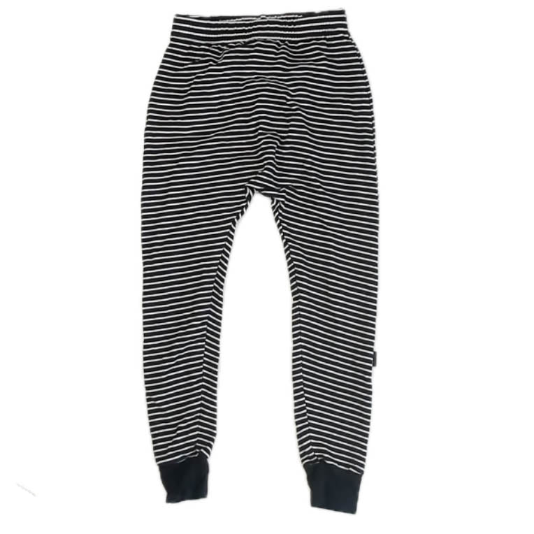 Whistle & Flute Boys Black | White Leggings Size: 7-8 Years Black | White