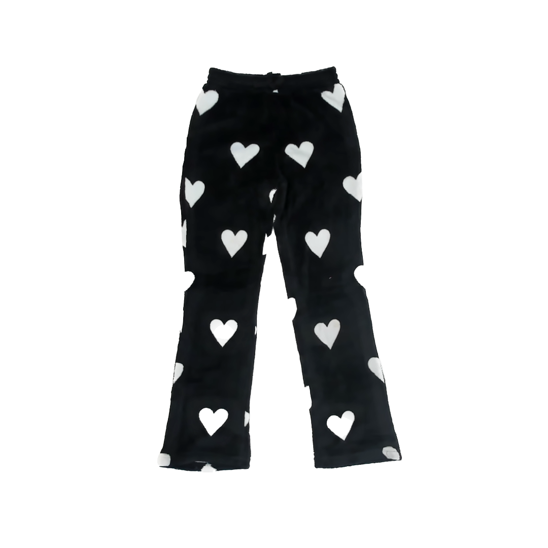 Nova Kids Girls Black | White Pajamas Size: 10-12 Years Black | White