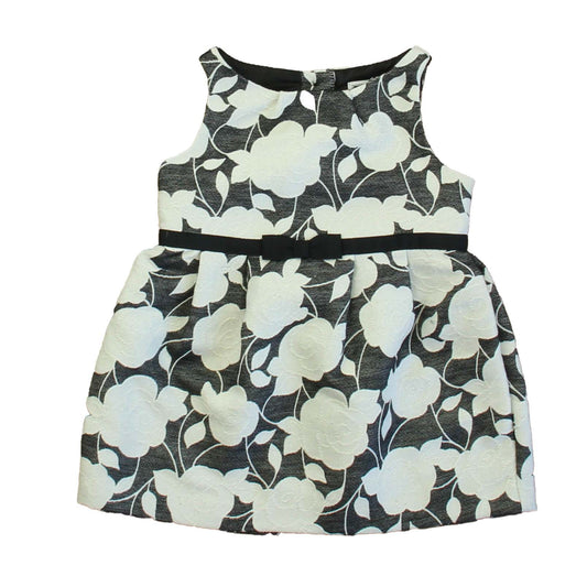 Janie and Jack Girls Black | White Dress Size: 6-12 Months