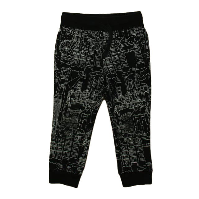 Rocket Of Awesome Boys Black | White Casual Pants Size: 4T