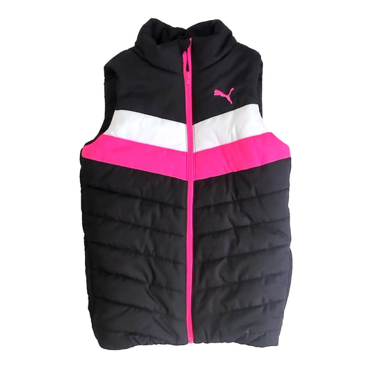 Puma Girls Black | White Vest Size: 10-12 Years Black | White