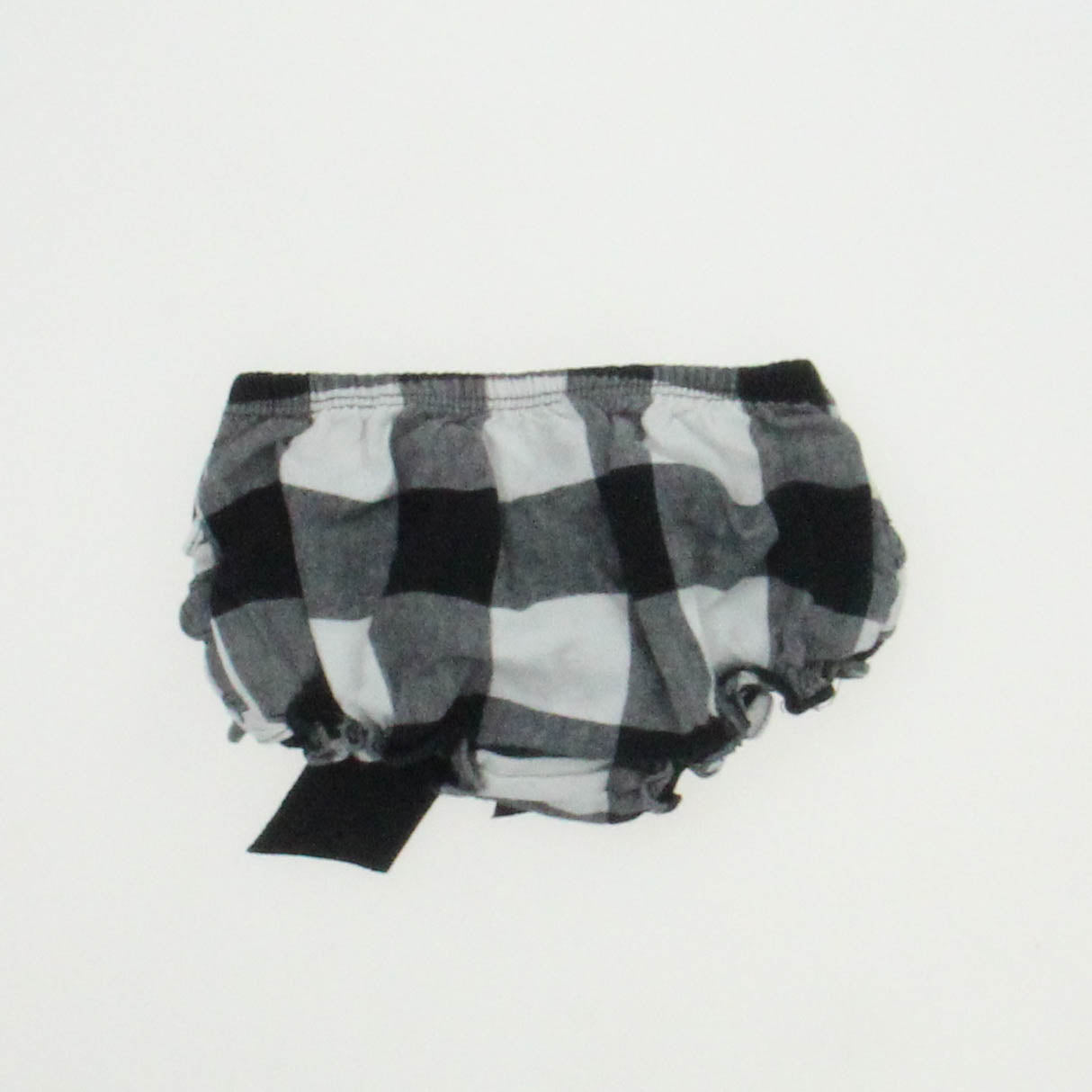 Ruffle Butts Girls Black | White Shorts Size: 3-6 Months Black | White