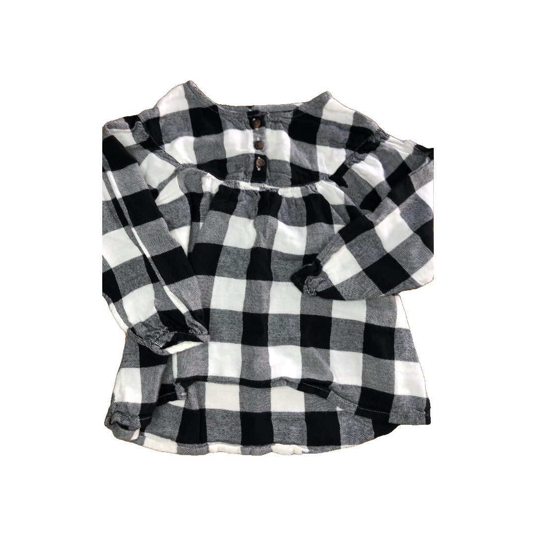 Old Navy Girls Black | White Long Sleeve T-Shirt Size: 4T Black | White