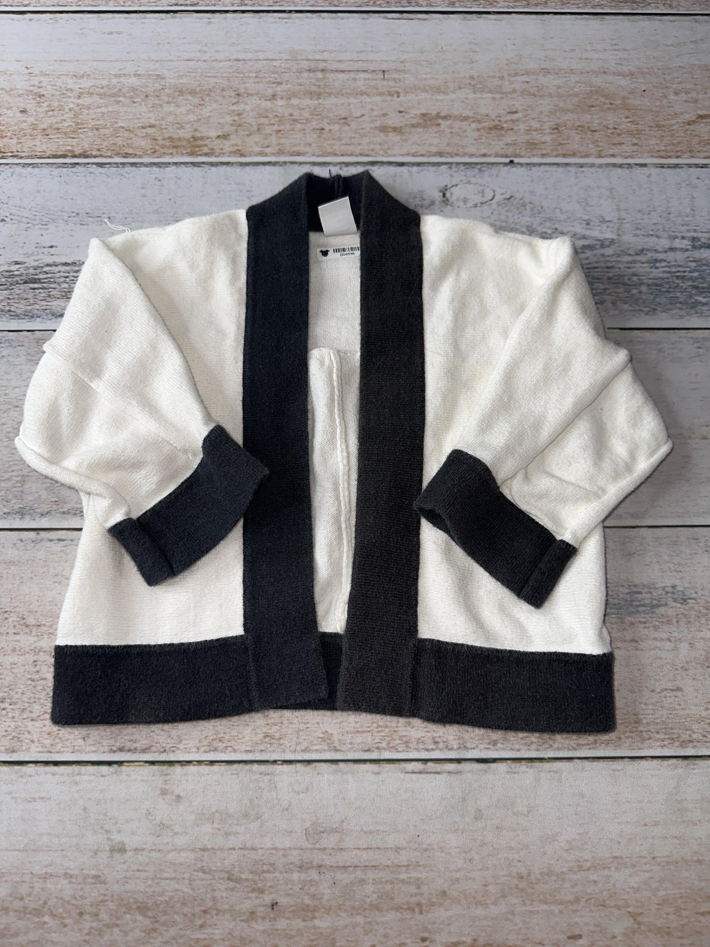 Gap Girls Black | White Cardigan Size: 2T Black | White