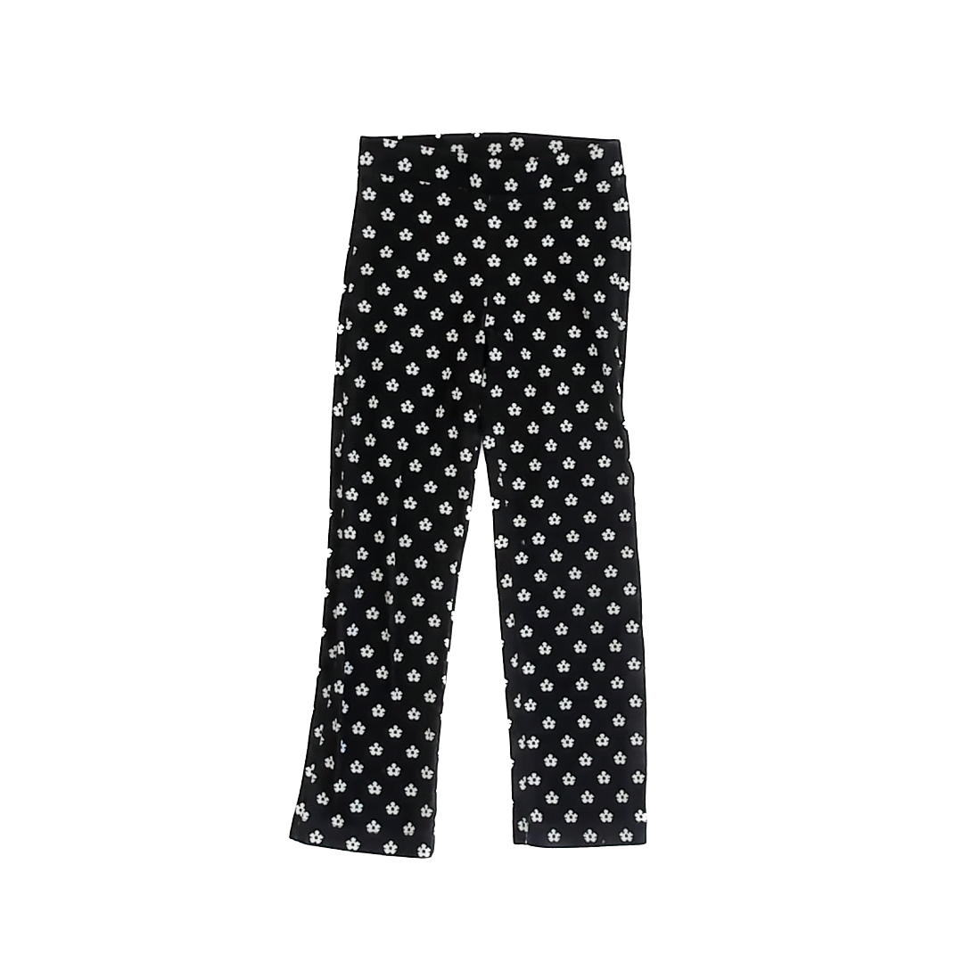 Zara Girls Black | White Pants Size: 6 Years Black | White
